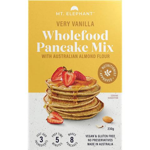 MT. ELEPHANT Wholefood Pancake Mix Very Vanilla 5x230g