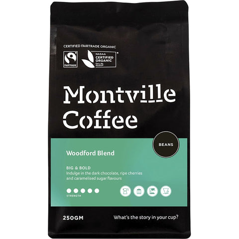 MONTVILLE COFFEE Coffee Beans Woodford Blend 250g