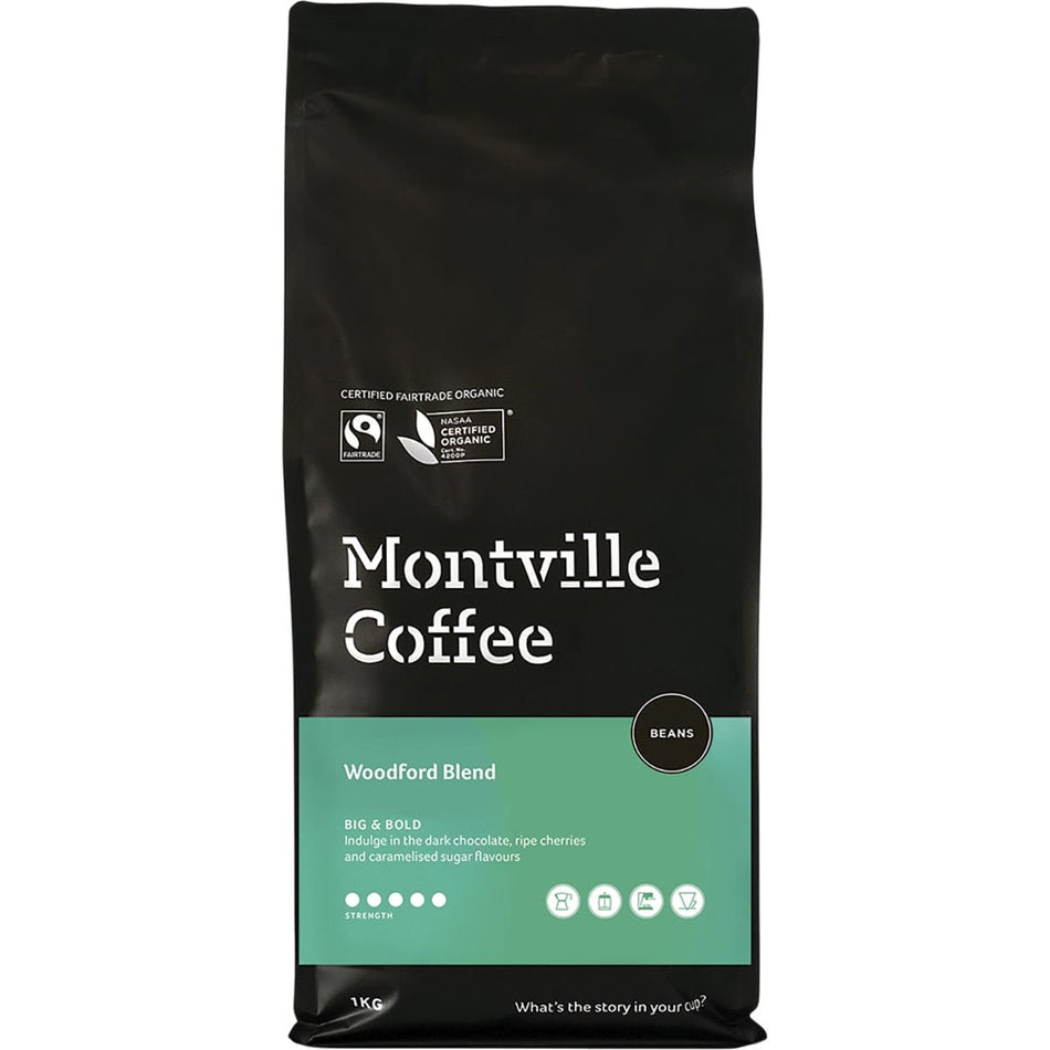 MONTVILLE COFFEE Coffee Beans Woodford Blend 1kg