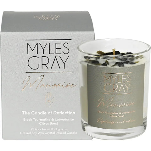 MYLES GRAY Crystal Infused Soy Candle Mini Citrus Burst 100g