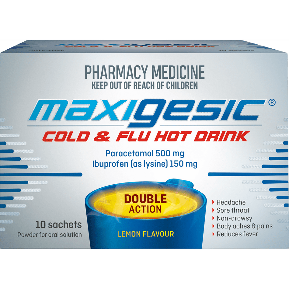 Maxigesic Cold & Flu Hot Drink 10 Sachets