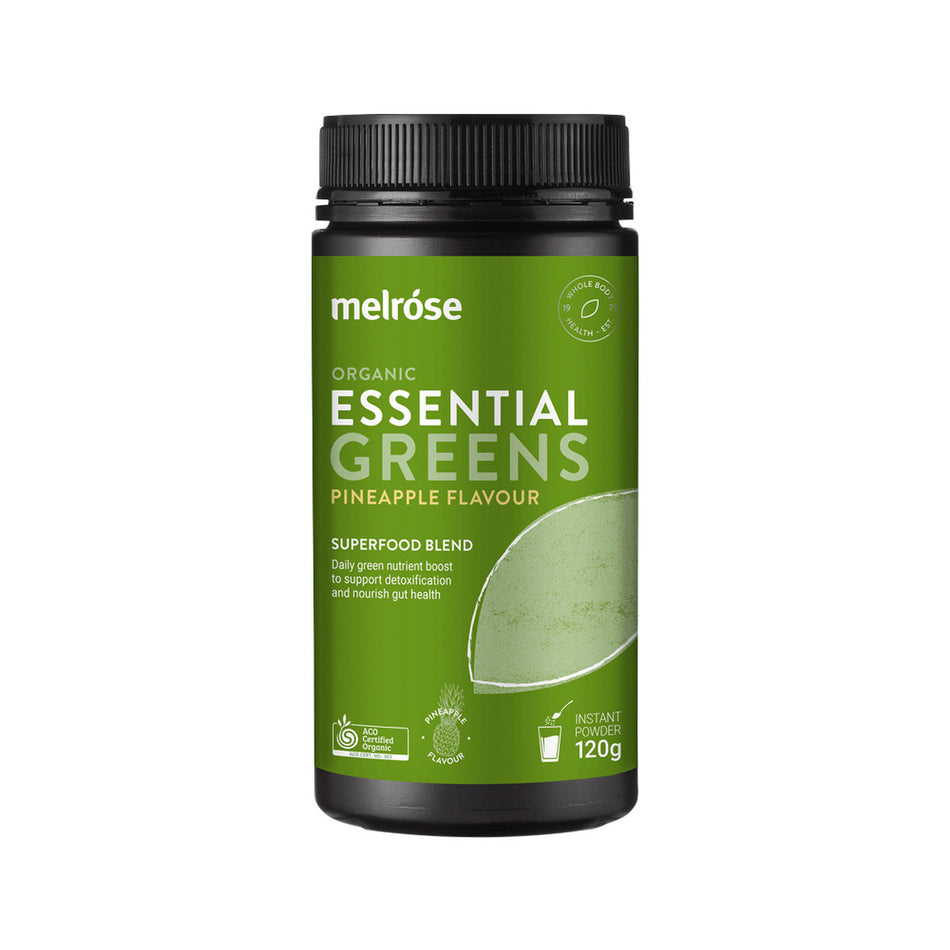 Melrose Organic Essential Greens Pineapple Powder 120g
