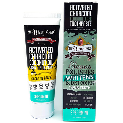 MY MAGIC MUD Activated Charcoal Toothpaste Spearmint 113g