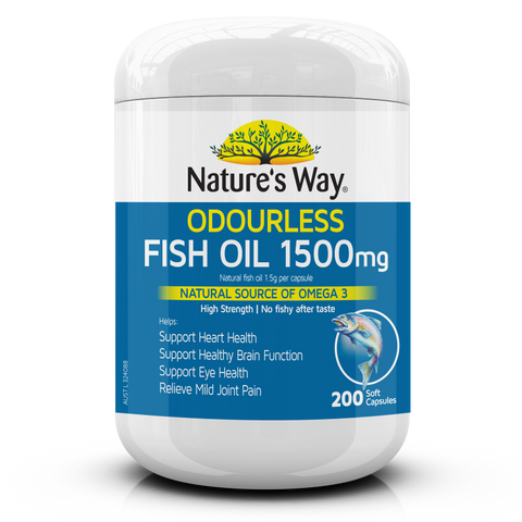 Nature's Way ODOURLESS FISH OIL 1500MG 200S