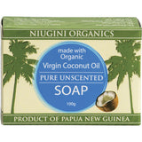 NIUGINI ORGANICS Virgin Coconut Oil Soap Pure (Unscented) 100g