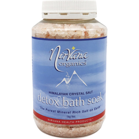 NIRVANA ORGANICS Himalayan Crystal Salt Detox Bath Soak 1kg