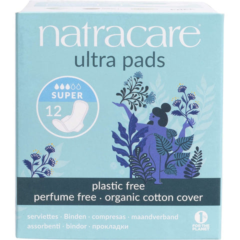 NATRACARE Ultra Pads Super (Wings) 12
