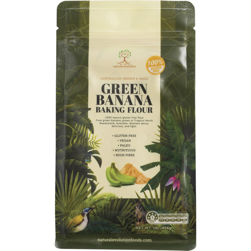 NATURAL EVOLUTION Green Banana Baking Flour - Green Banana - 454g