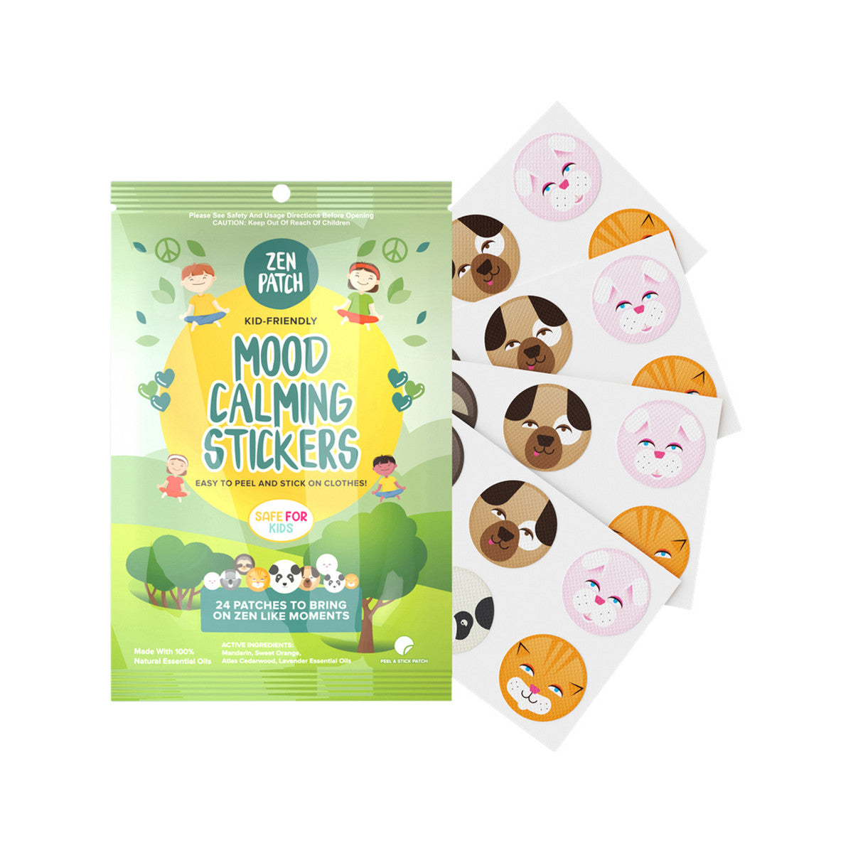 The Natural Patch Co. ZenPatch Organic Mood Calming Stickers x 24 Pack