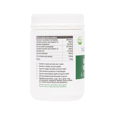 NaturoBest Ultimate Vitamin C & Bioflavonoids Lemon Lime Flavour 300g