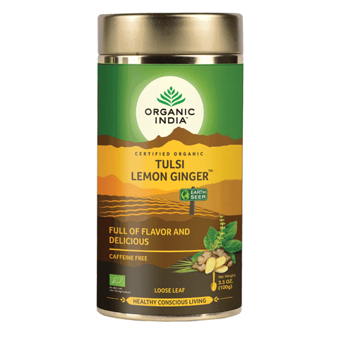Organic India Tulsi Lemon Ginger Loose Leaf 100g