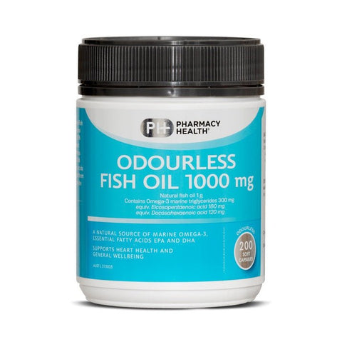 Pharmacy Health Odourless Fish Oil 1000Mg 200 Caps