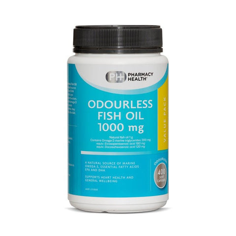 Pharmacy Health Odourless Fish Oil 1000mg 400