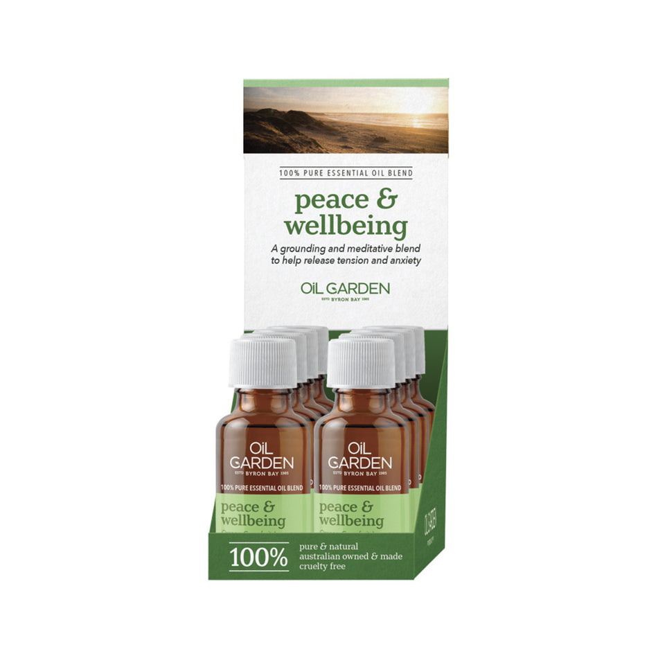 Oil Garden Essential Oil Blend Peace & Wellbeing 25ml(Pack of 8)