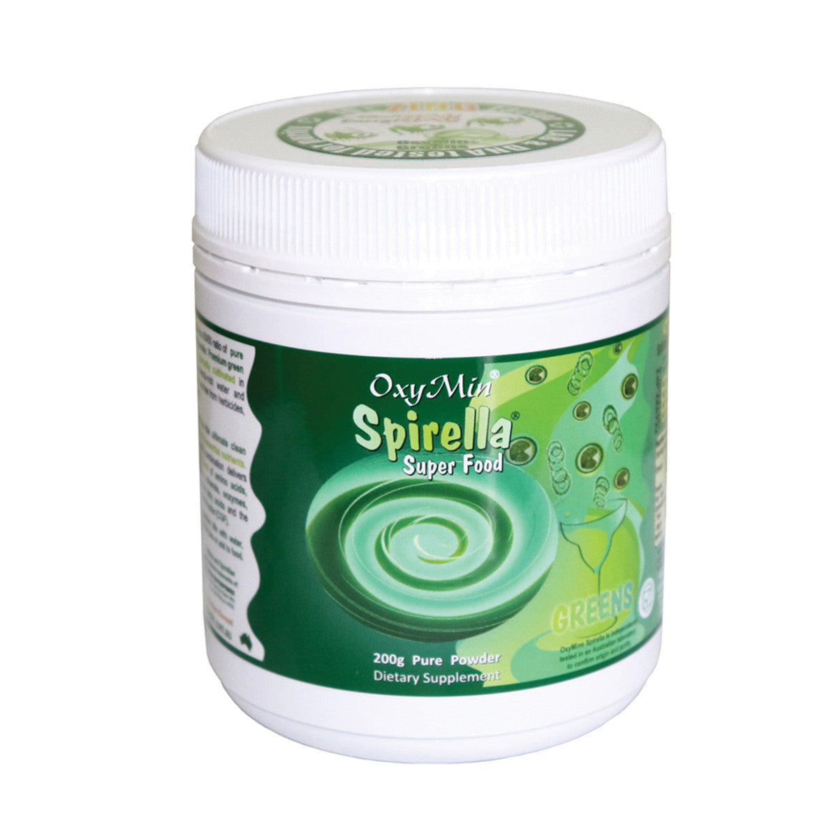 OxyMin Spirella Super Food 50/50 Spirulina Chlorella Blend 200g Powder