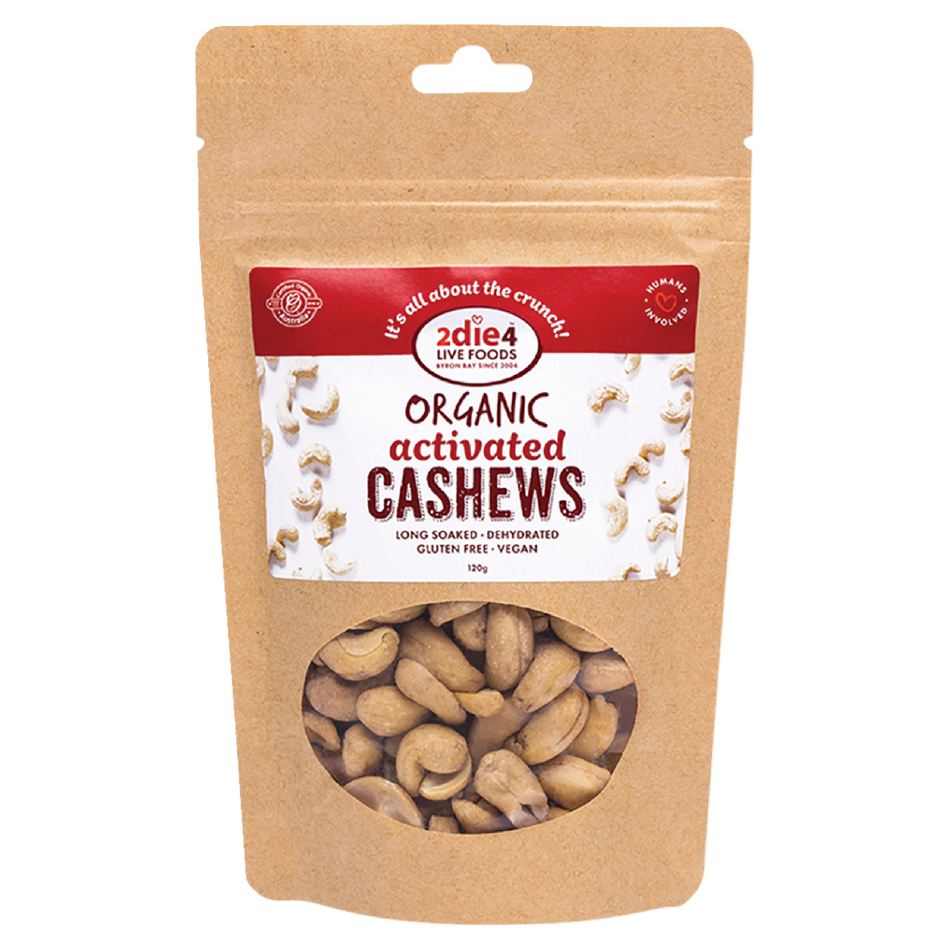 2die4 Live Foods Organic Activated Cashews 300g