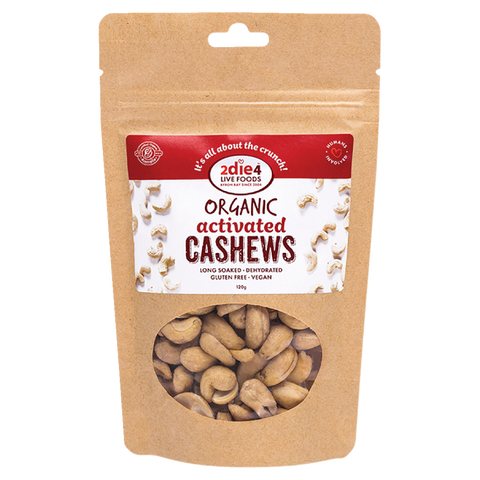 2DIE4 LIVE FOODS Organic Activated Cashews 120g
