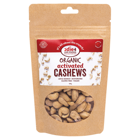 2die4 Live Foods Organic Activated Cashews 300g