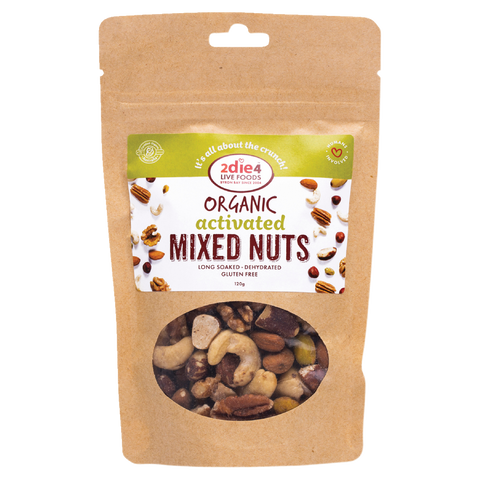 2 Die 4 Live Foods Organic Activated Mixed Nuts Activated With Fresh Whey 600g