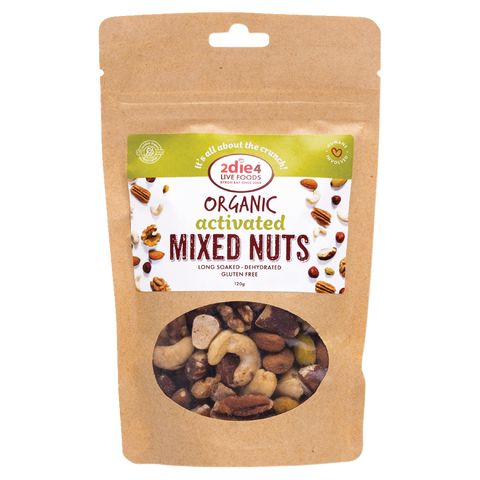 2 die 4 live foods organic activated mixed nuts activated with fresh whey 600g