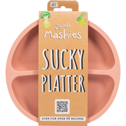 LITTLE MASHIES Silicone Sucky Bowl Blush Pink 1