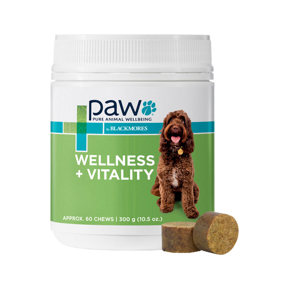 PAW By Blackmores Wellness + Vitality For Dogs approx 60 chews 300g