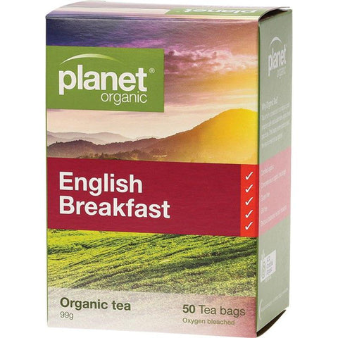 PLANET ORGANIC Herbal Tea Bags English Breakfast 50