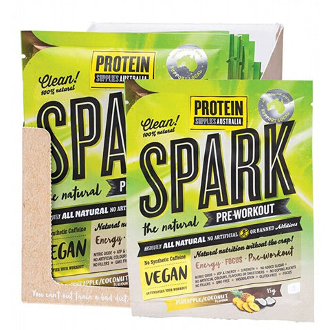 PROTEIN SUPPLIES AUSTRALIA Spark (All Natural Pre-workout) Pine Coconut 16x15g