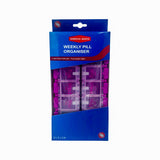 Surgical Basics Pill Box Weekly Pill Planner Removable (2 per day AM/PM) Large (24 x 12.5 x 2.7cm)