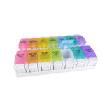 Surgical Basics Pill Box Weekly Pill Planner Removable (2 per day AM/PM) Medium (17.2 x 10.7 x 3.2cm)