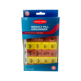 Surgical Basics Pill Box Weekly Pill Planner - 4 Sections Per Day (L17cm x W11.5cm x D2cm)
