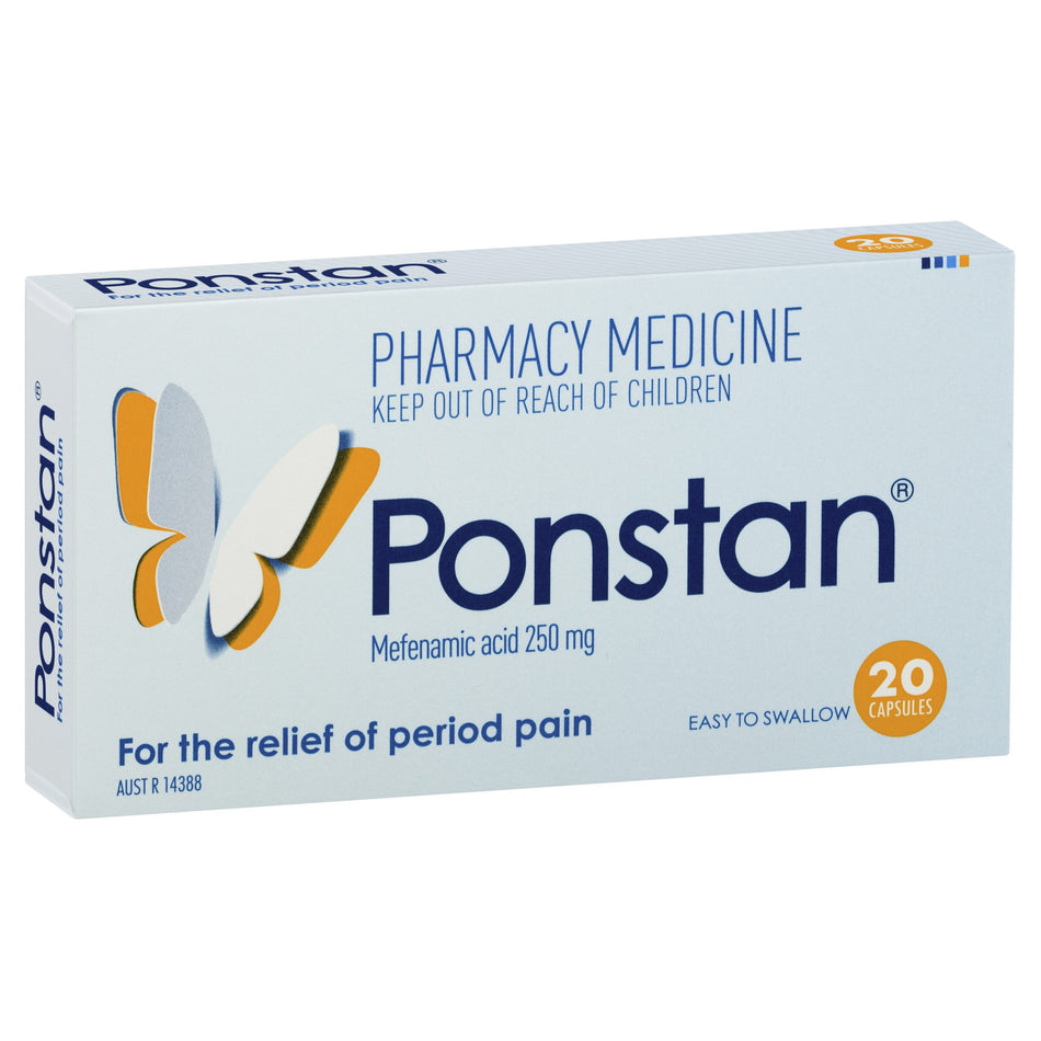 PONSTAN FOR THE RELIEF OF PERIOD PAIN 20 CAPSULES