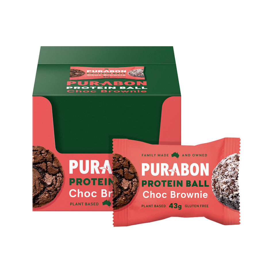 Purabon Protein Balls Choc Brownie 43g(Pack of 12)