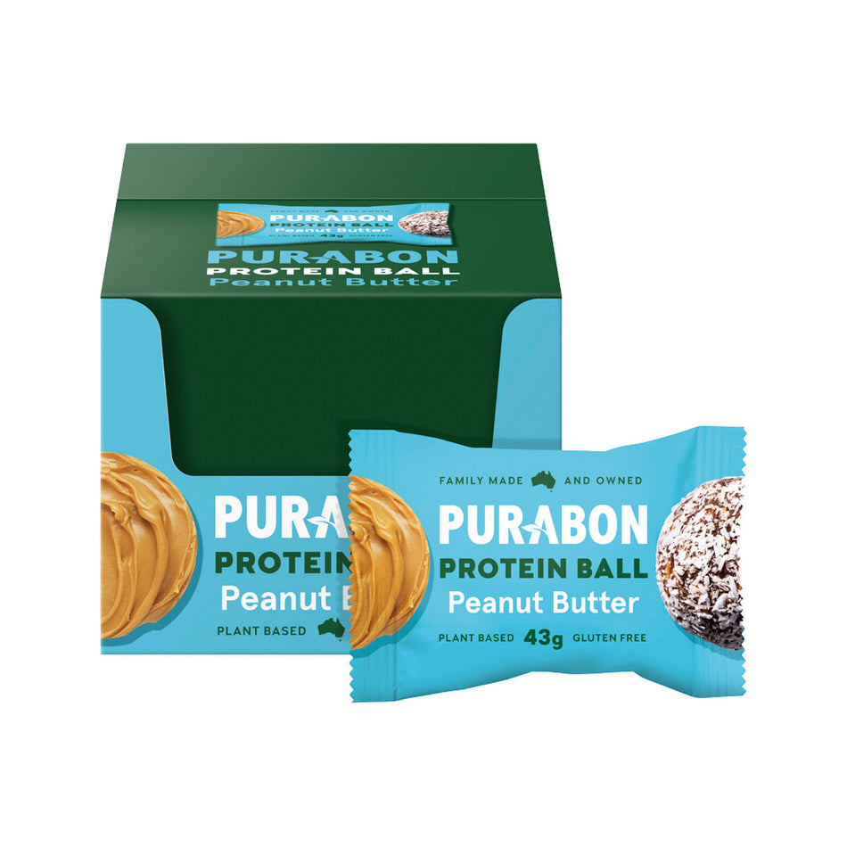 Purabon Protein Balls Peanut Butter 43g(Pack of 12)