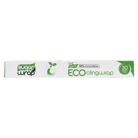 SUGARWRAP Eco Clingwrap 100% Compostable - 30m X 33cm 1