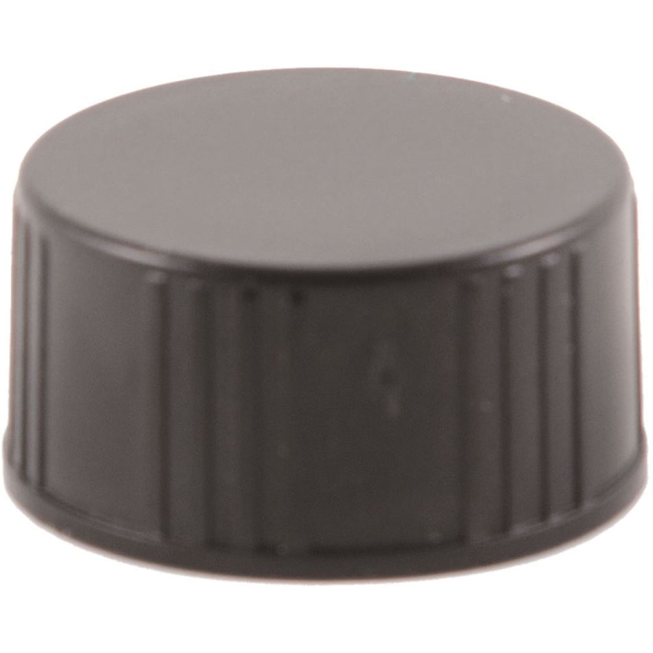 Screw Cap Plain Black 20mm