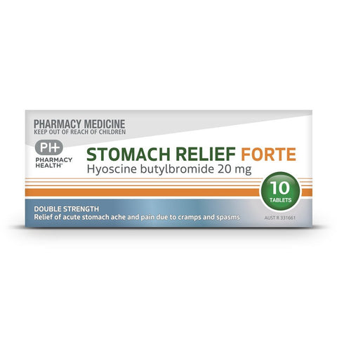 Pharmacy Health STOMACH RELIEF FORTE 20MG 10 TABS