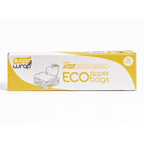 SUGARWRAP Eco Zipper Bags Made From Sugarcane - Large 20