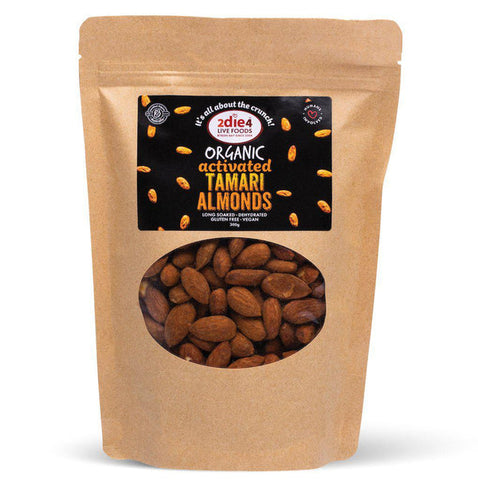 2DIE4 LIVE FOODS Organic Activated Tamari Almonds 300g