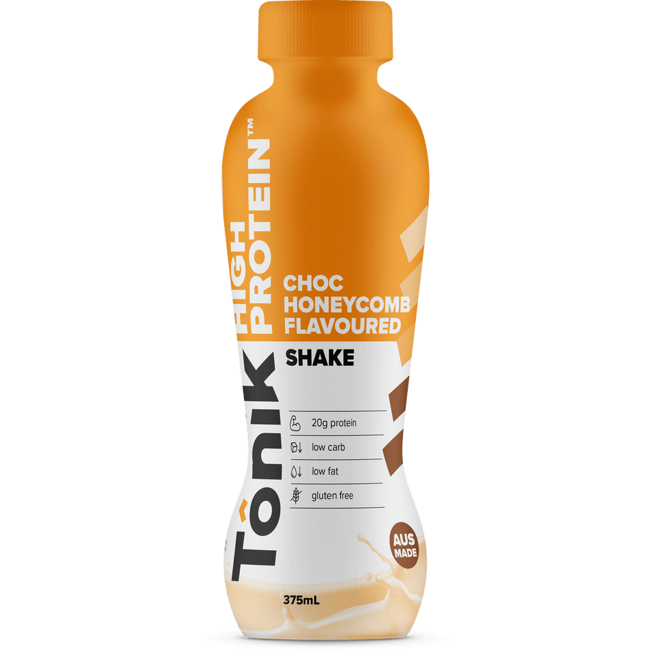 Tonik Pro Protein Drink Choc Honeycomb 375ml (Pack of 6)