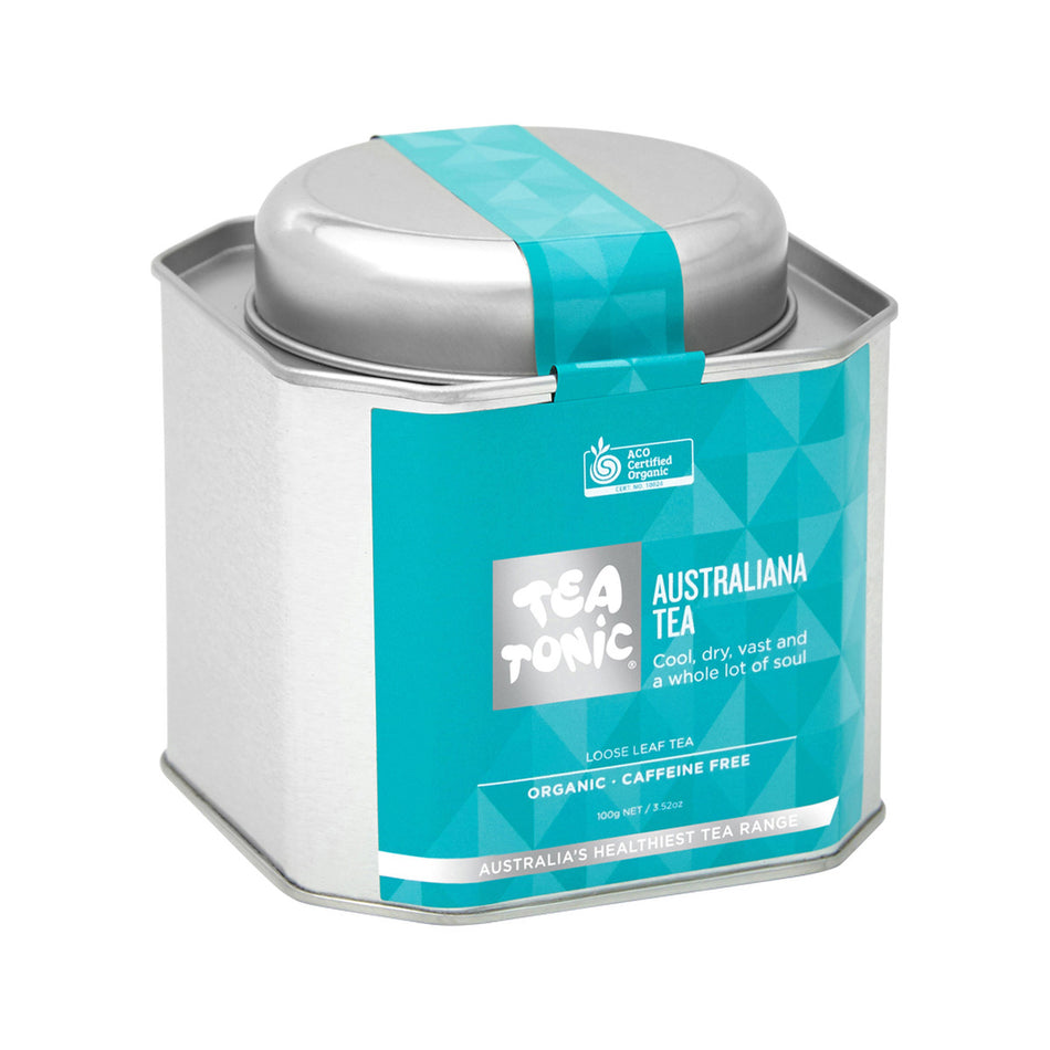 Tea Tonic Organic Australiana Tea Caddy Tin 100g
