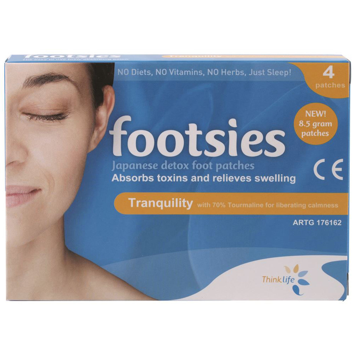Footsies By Thinklife Japanese Detox Foot Patches Tranquility Patches x 4 Pack