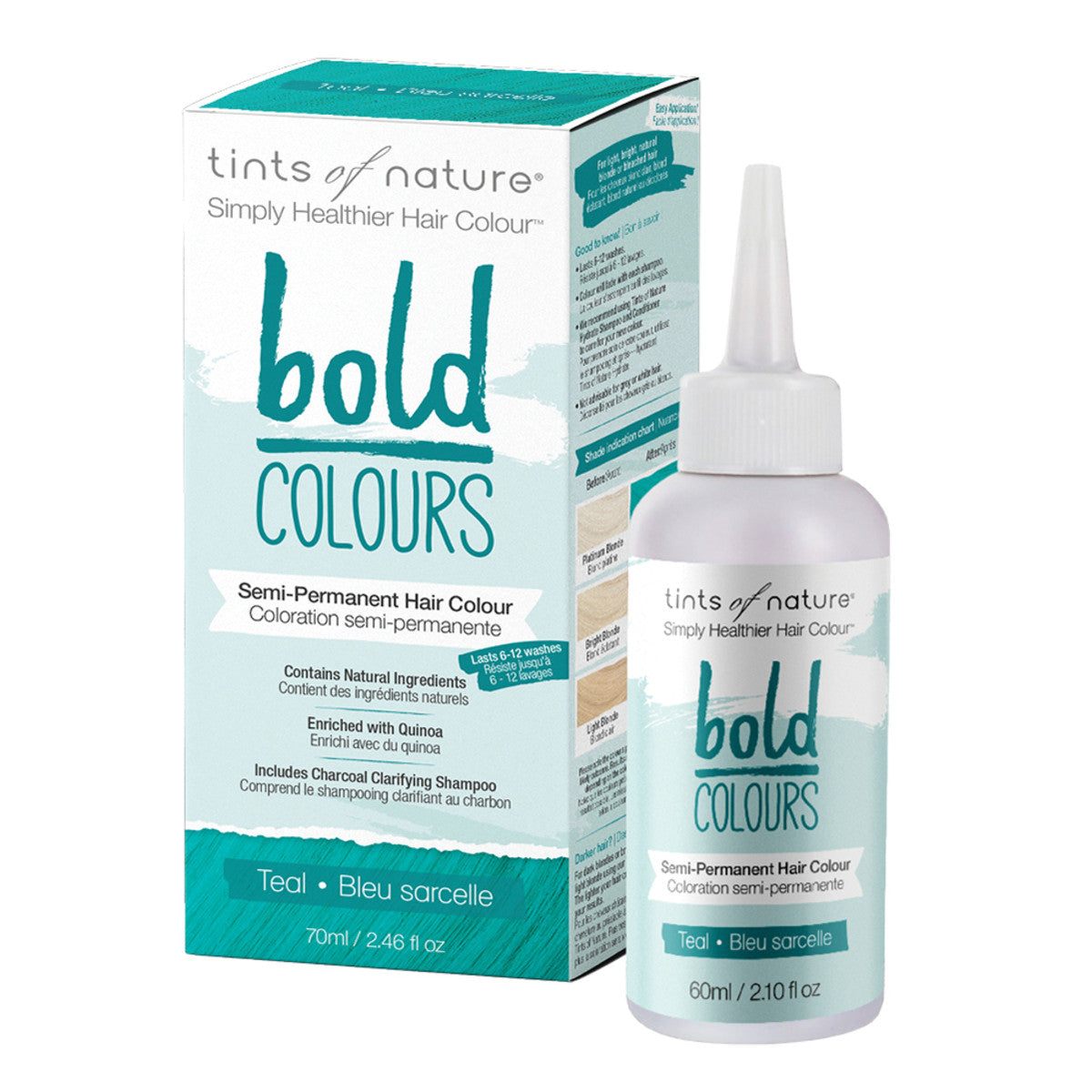 Tints of Nature Bold Colours Semi-Permanent Hair Colour Teal 70ml
