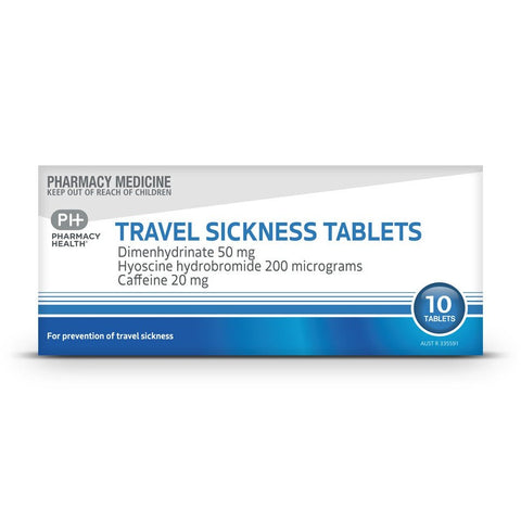 PHarmacy health TRAVEL SICKNESS TABLETS 10