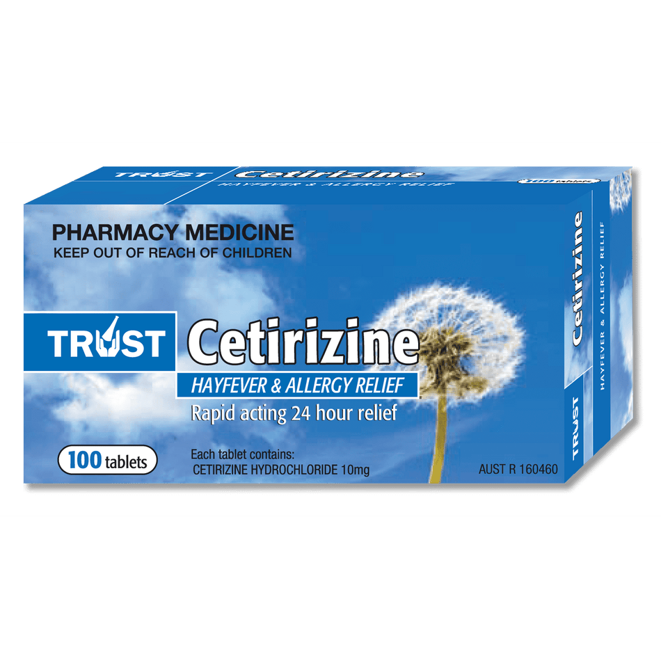 Trust Cetirizine 10mg 100 Tablets