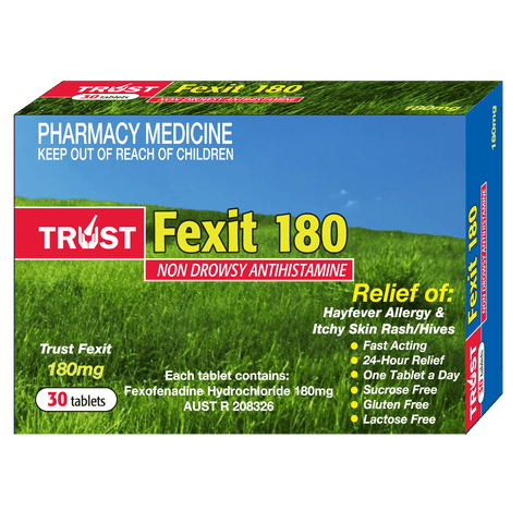 Trust Fexit 180mg 30 Tablets (Generic for Telfast)