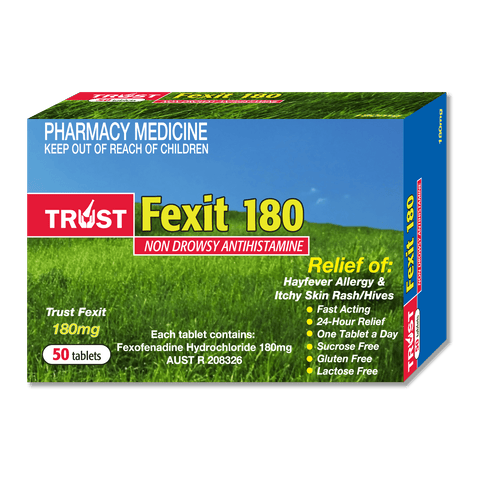 Trust Fexit 180mg 50 Tablets (Generic for Telfast)