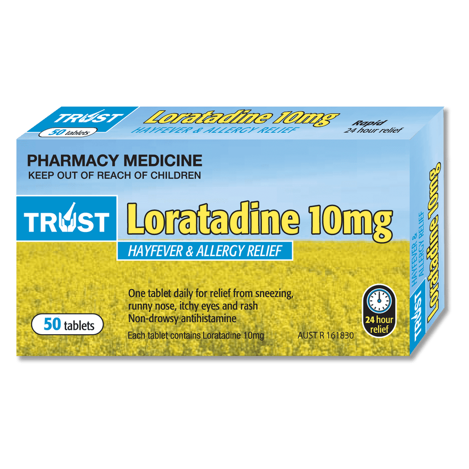 Trust Loratadine 10mg 50 Tablets (Generic for Claratyne)