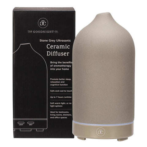 THE GOODNIGHT CO Ceramic Diffuser Stone Grey Ultrasonic 1
