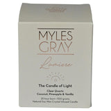 MYLES GRAY Crystal Infused Soy Candle Mini Coconut Pineapple 100g